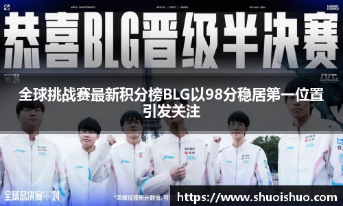 全球挑战赛最新积分榜BLG以98分稳居第一位置引发关注